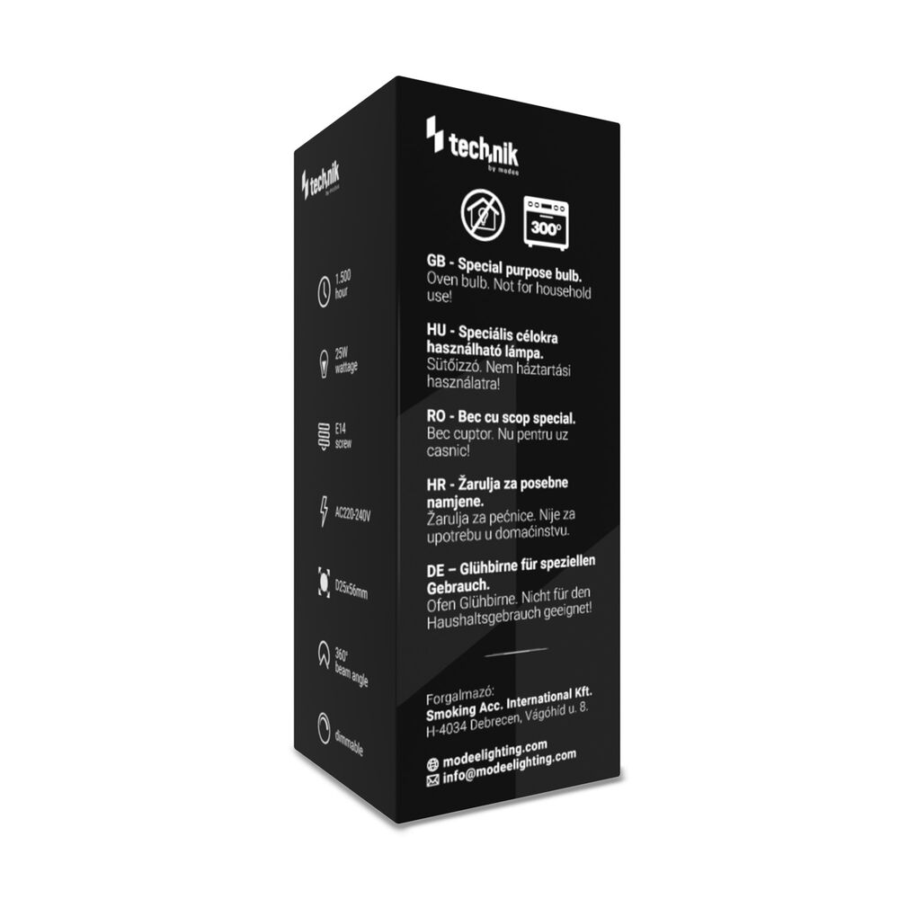 Technik Ειδικός Λαμπτήρας Φούρνου T25 25W E14