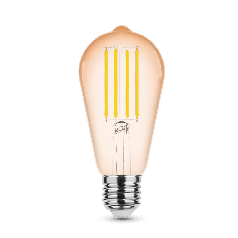 Modee Lighting Λάμπα Filament LED Amber ST58 4W E27 320° 1800K (360 lumen)