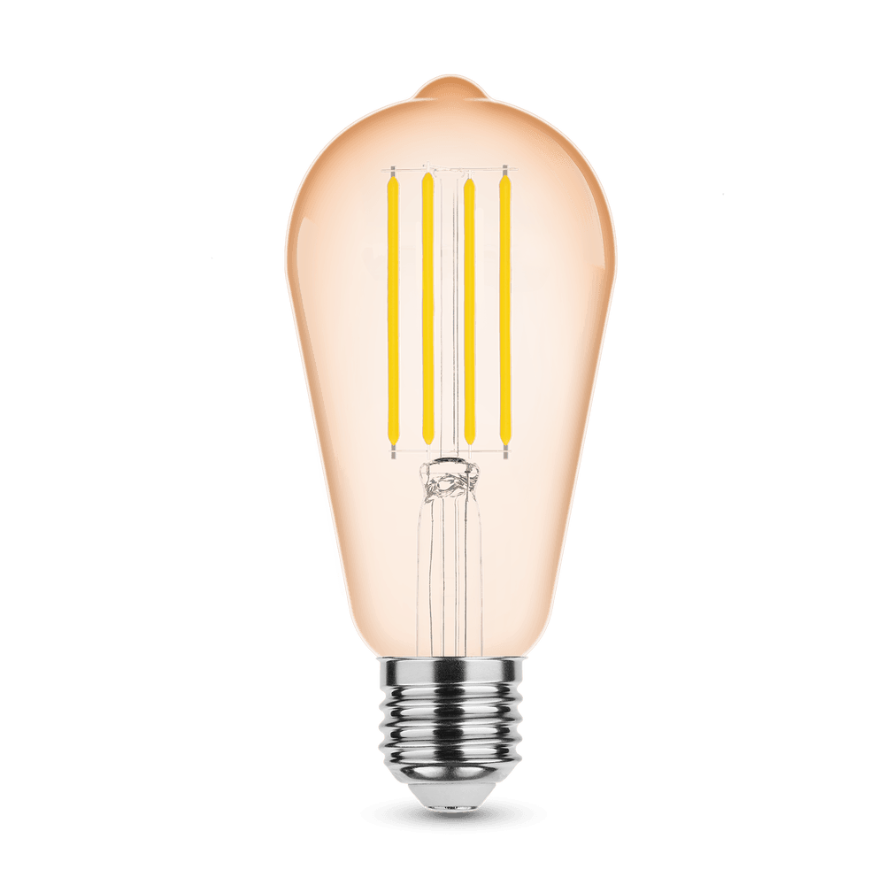 Modee Lighting Λαμπτήρας LED Filament Amber ST64 4W E27 320° 1800K (320 lumen)