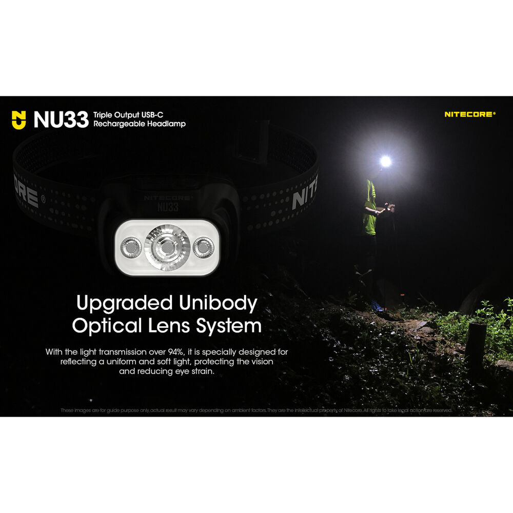 Nitecore Φακός Κεφαλής NU33 700 Lumens με Ενσωματομένη Μπαταρία