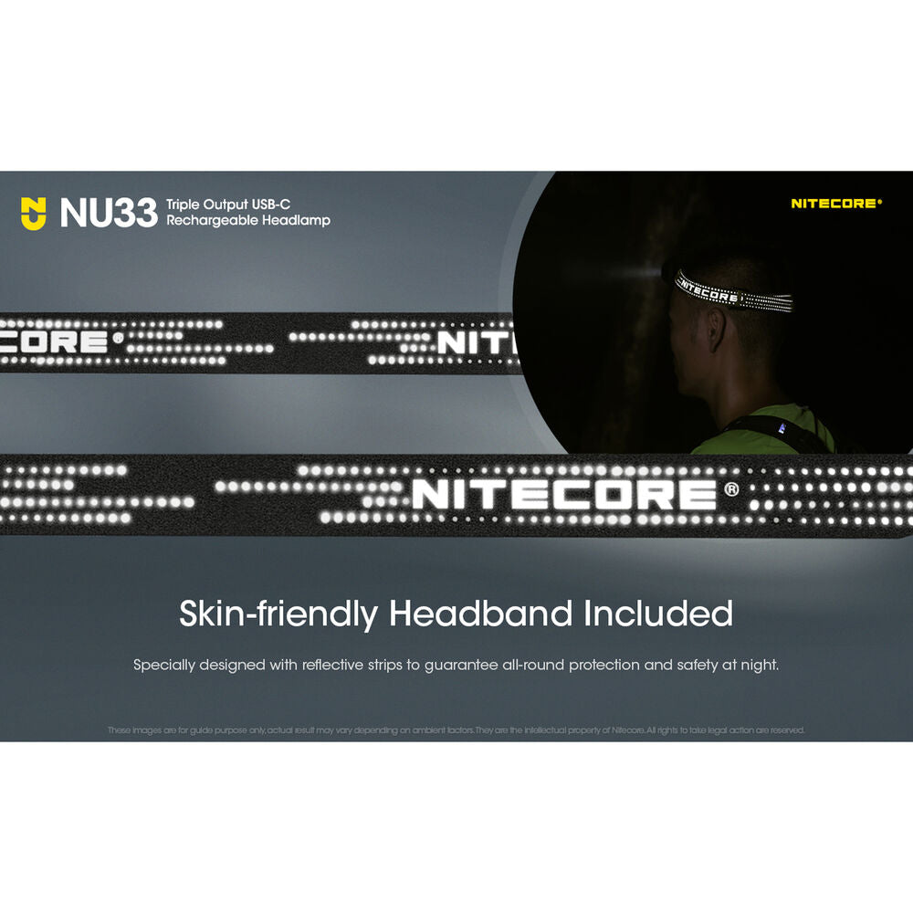 Nitecore Φακός Κεφαλής NU33 700 Lumens με Ενσωματομένη Μπαταρία