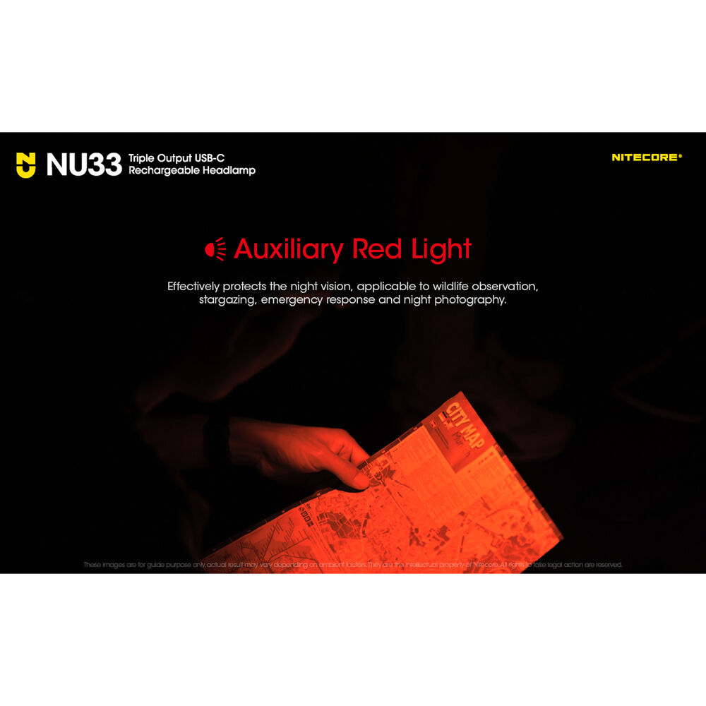 Nitecore Φακός Κεφαλής NU33 700 Lumens με Ενσωματομένη Μπαταρία