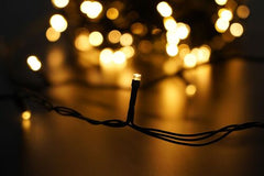 Modee Lighting Χριστουγεννίατικα Φωτάκια LED με Αντάπτορα (100LED/10m/10cm) Θερμό