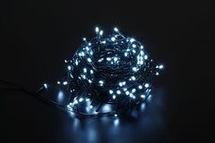 Modee Lighting Χριστουγεννιάτικα Φωτάκια LED με Αντάπτορα (100LED/10m/10cm) Ψυχρό
