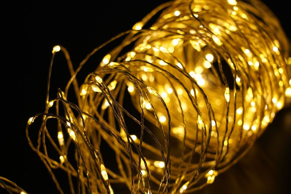 Modee Χριστουγεννιάτικα Λαμπάκια LED με Χάλκινο Σύρμα C1010 (50LED/5m/10cm) Θερμό Λευκό