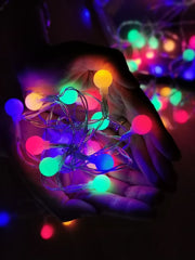 Modee Lighting Χριστουγεννιάτικα Λαμπάκια LED Τύπου Berry με Βύσμα (100LED/10m/10cm) Πολύχρωμα