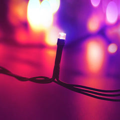 Modee Lighting Χριστουγεννιάτικα Λαμπάκια LED με Αντάπτορα (100LED/10m/10cm) Πολύχρωμα