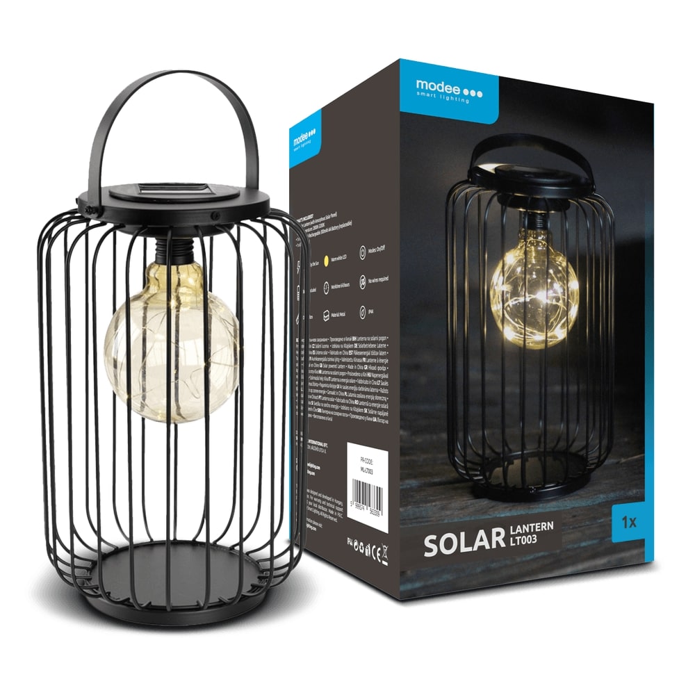 Modee Lighting LED Ηλιακό Φωτιστικό Κήπου H28xD17,5cm