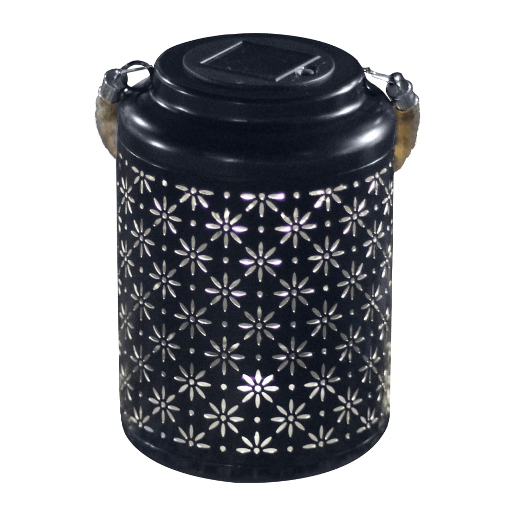 Modee Lighting LED Ηλιακό Φαναράκι Κήπου LT005B (H26x17x17cm) Μαύρο