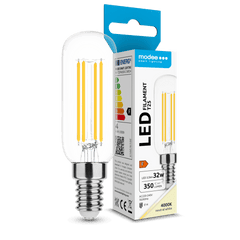Modee LED Λαμπτήρας Filament T25 3.5W E14 4000K 350lm ERP
