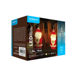 Modee Χριστουγεννιάτικα Φωτάκια LED Μπαταρίας C1013 (10LED/1.35m/15cm) Θερμό
