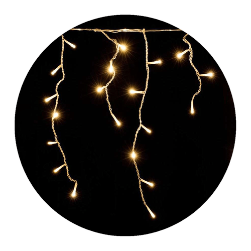 Modee Χριστουγεννιάτικα Φωτάκια LED με Αντάπτορα & Δυνατότητα Επέκτασης (100LED/2m/H70cm) Θερμό Λευκό