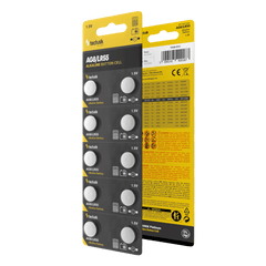 Technik Αλκαλικές Μπαταρίες Κουμπιά Platinum AG8 / LR55 / 191 / 391 1.5V B10