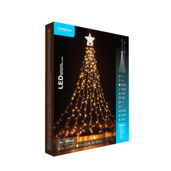 Modee Lighting LED Χριστουγεννιάτικος Διακοσμητικός Φωτισμός με Αντάπτορα C3000 (300LED/3m) Θερμό