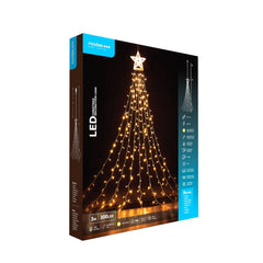 Modee Lighting LED Χριστουγεννιάτικος Διακοσμητικός Φωτισμός με Αντάπτορα C3000 (300LED/3m) Θερμό