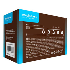 Modee Χριστουγεννιάτικα Διακοσμητικά Φωτάκια LED (10LED/120cm/10cm) Θερμό Λευκό