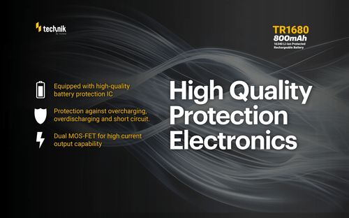 Technik Επαναφορτιζόμενη Μπαταρία 16340 RCR123 TR1680 800mAh 3,7V B1