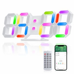 EDUP EH-LED1319-pro 3D LED Wall Clock 9.7" Tuya App
