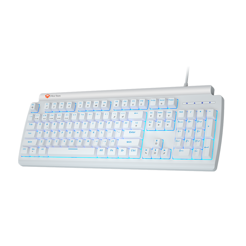 Meetion MT-MK600MX Μηχανικό Gaming Πληκτρολόγιο / Μπλέ Διακόπτες / Λευκό
