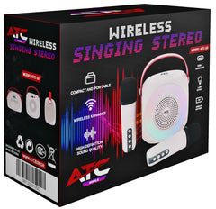ATC-10 Ασύρματο Ηχείο Karaoke Speaker Μπεζ