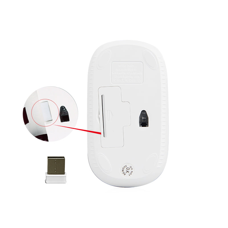 Meetion MT-R547 2.4G Wireless Mouse / White &amp; Green