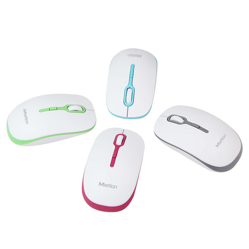 Meetion MT-R547 2.4G Wireless Mouse / White &amp; Green