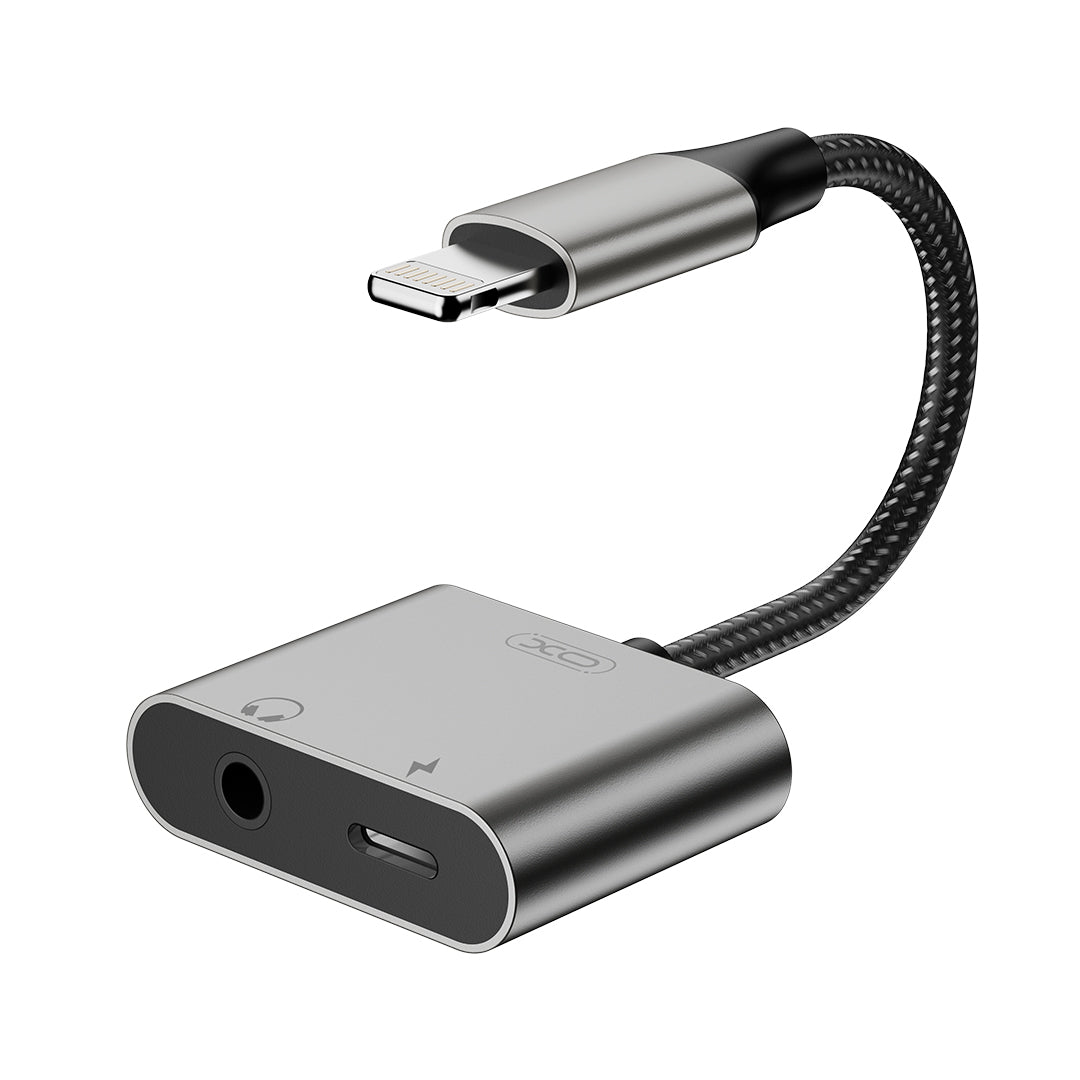 XO NB-R258B Αντάπτορας Lightning σε Lightning & 3.5mm