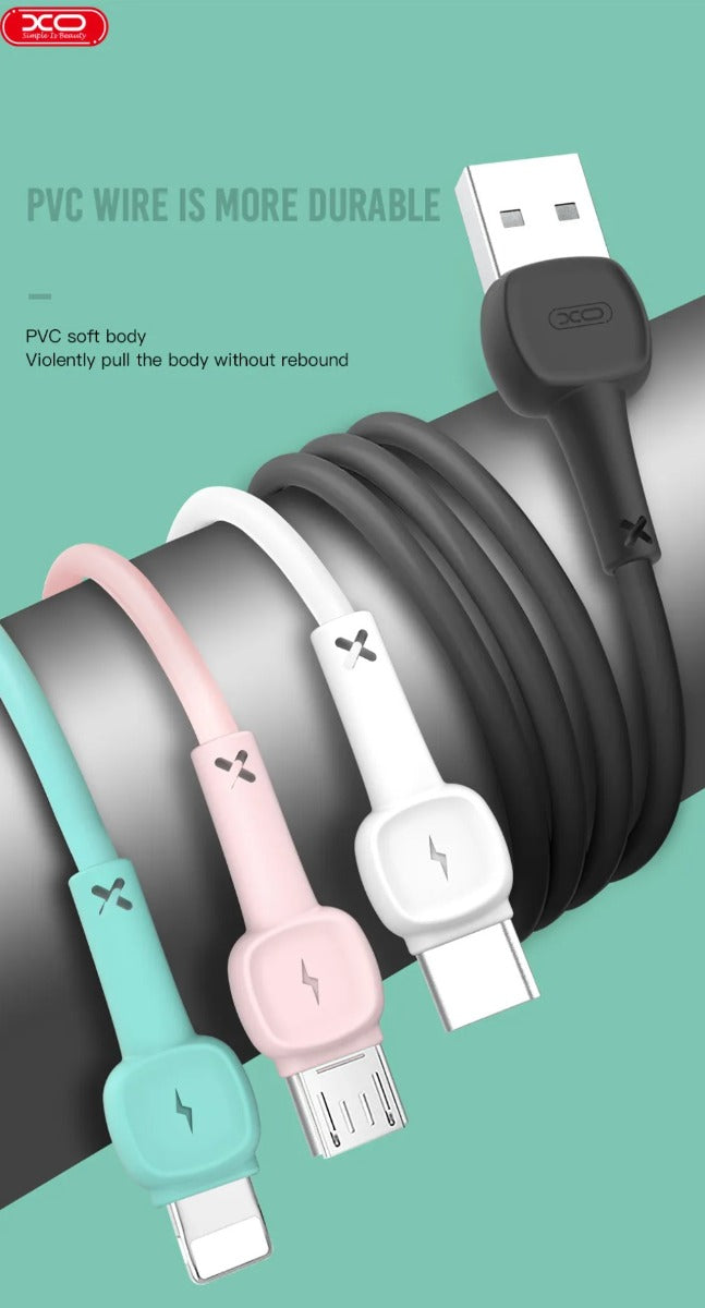 XO NB132 Micro Charging Cable Pink