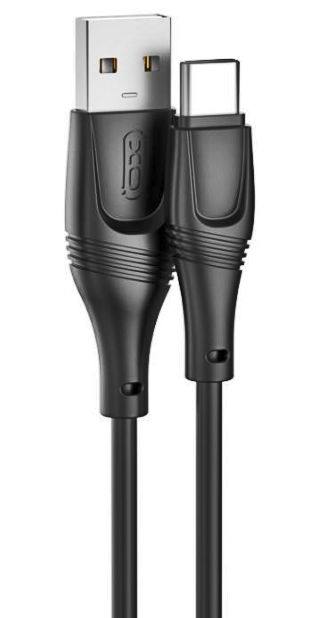 XO NB238 Zeus Series Ευκαμπτο Καλώδιο Σιλικόνης Type-C 3M Μαύρο