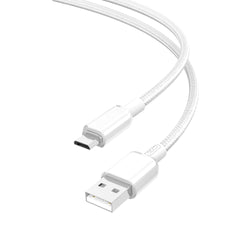 XO NB249 Καλώδιο Φόρτισης & Μεταφοράς Δεδομένων Micro 5A PVC Λευκό