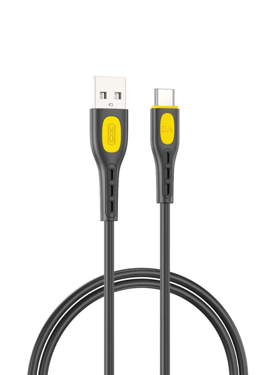 XO NB280 Καλώδιο δεδομένων Jian Yan Type-C 1M 3A Μαύρο