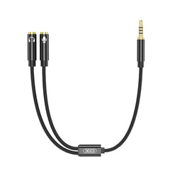 XO NBR197 2 in 1 3.5mm Audio + Microphone Adapter