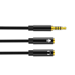 XO NBR197 2 in 1 3.5mm Audio + Microphone Adapter