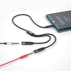XO NBR197 2 in 1 3.5mm Audio + Microphone Adapter