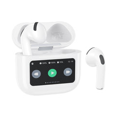 XO X42 Pro Bluetooth Earbuds 6ης Γενιάς TWS με Οθόνη Λευκά