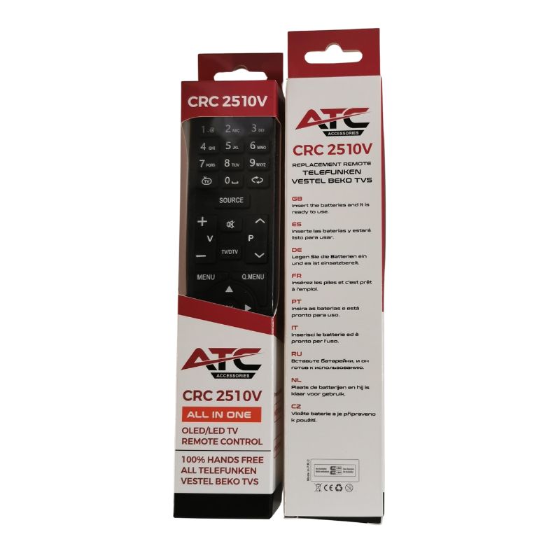 ATC Τηλεχειριστήριο για Telefunken Vestel & Beko OLED/LED TVs CRC-2510V