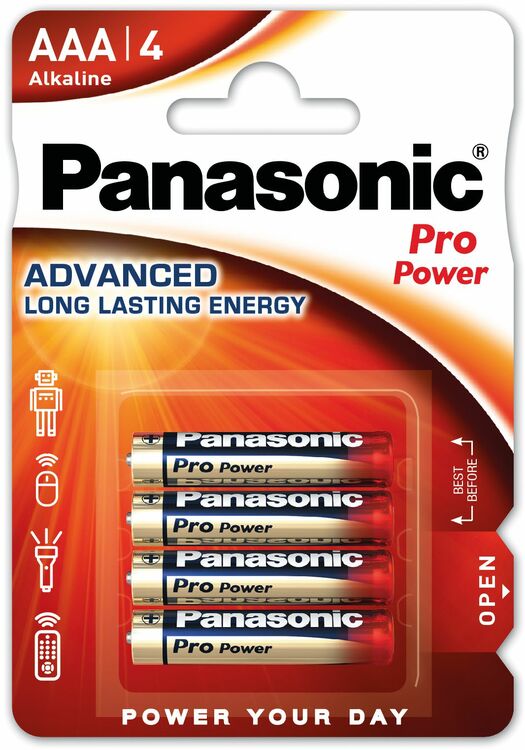 Panasonic Batteries Pro Power LR03 AAA (4pcs)