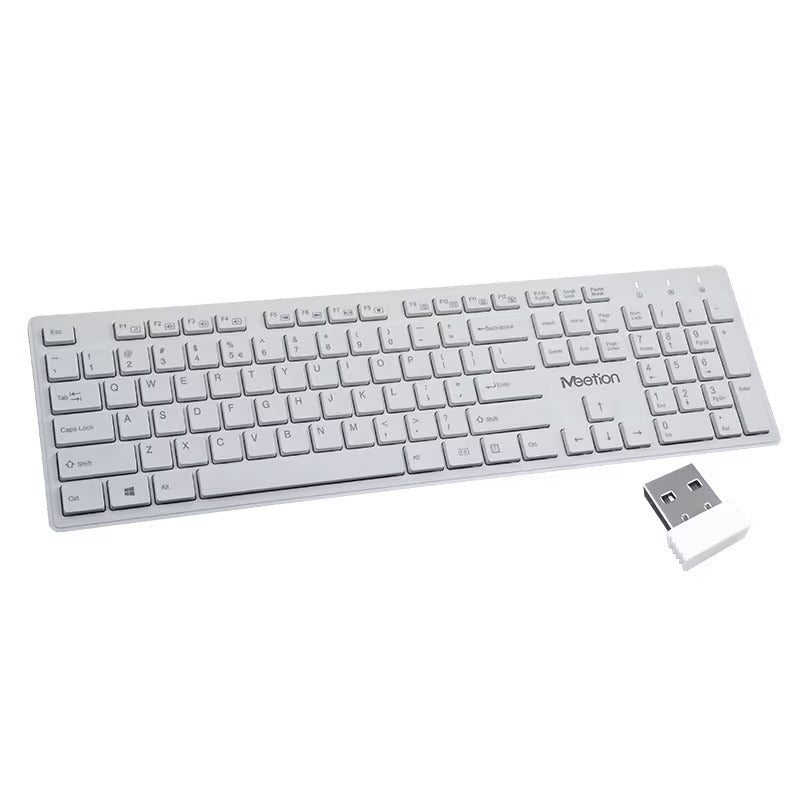 Meetion MT-WK841 2.4G Ασύρματο Λευκό Πληκτρολόγιο
