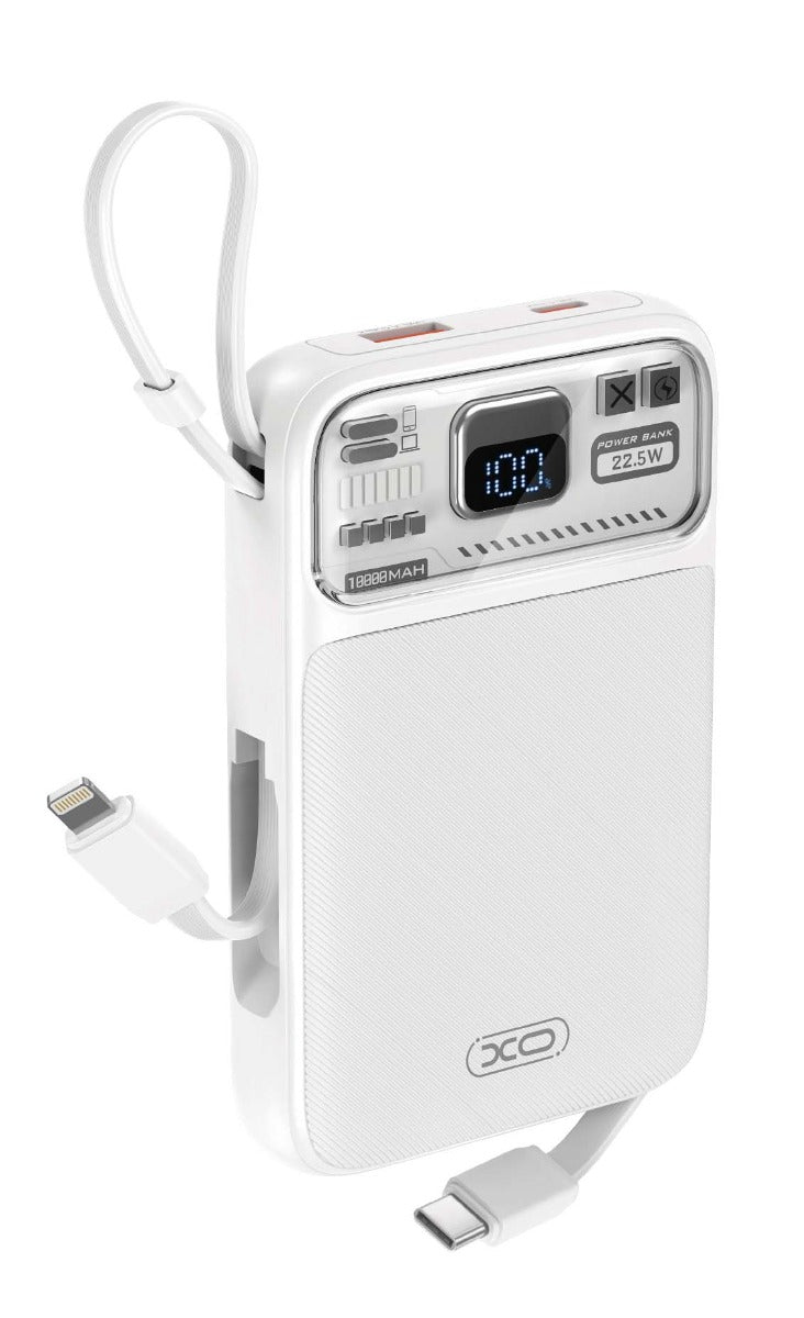 XO PR243 Powerbank Γρήγορης Φόρτισης 22.5W 10000mAh Λευκό