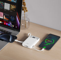 XO PR243 Powerbank Γρήγορης Φόρτισης 22.5W 10000mAh Λευκό