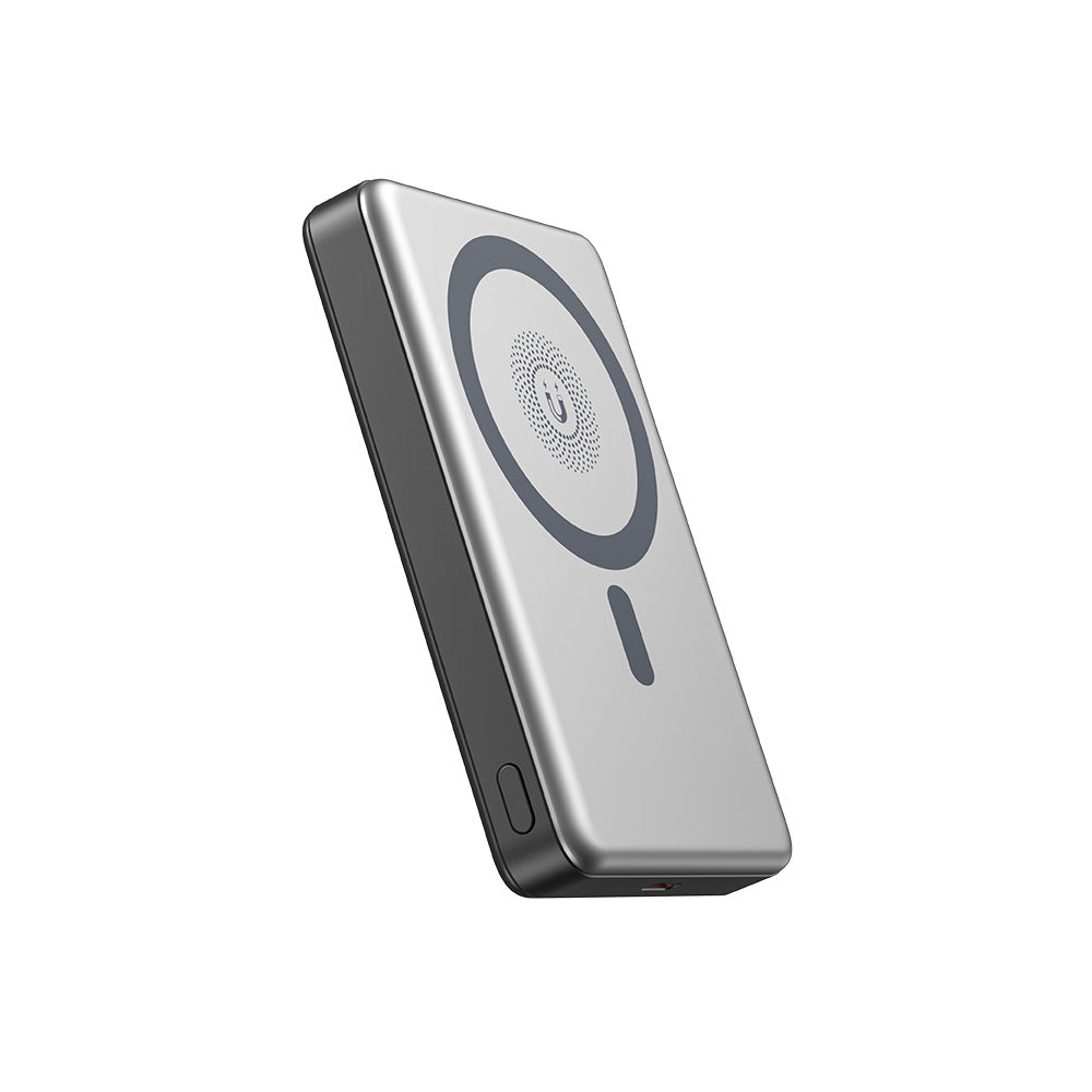 XO PR296 Powerbank Ταχείας Φόρτισης Μεταλικό με Μαγνήτη 10.000mAh Γκρι