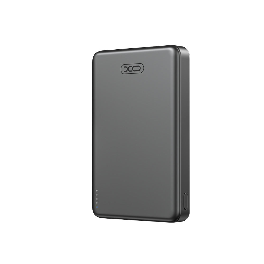 XO PR296 Powerbank Ταχείας Φόρτισης Μεταλικό με Μαγνήτη 10.000mAh Γκρι
