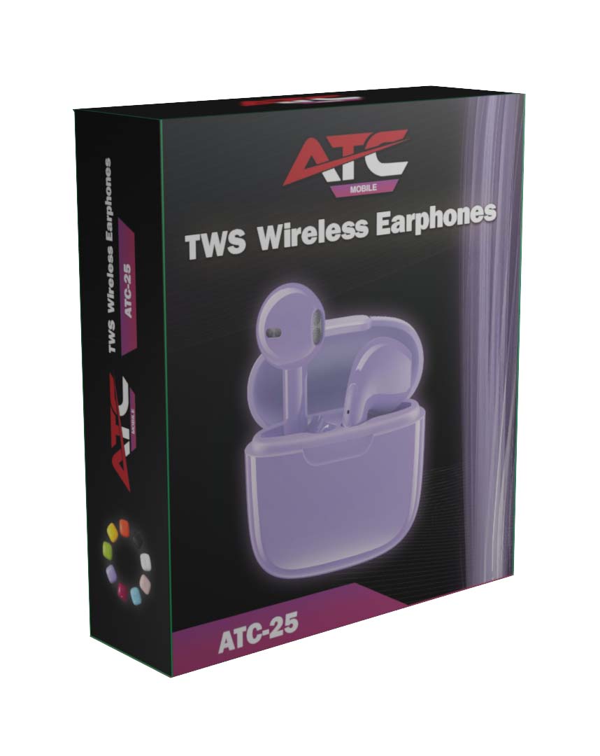 Wireless Headphones ATC-25 TWS Purple