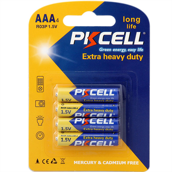 Pkcell Μπαταρίες Απλές R03P AAA (4τμχ)