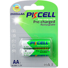 Pkcell Επαναφορτιζόμενες Μπαταρίες RTU AA2600-2B (2τμχ)