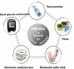 Pkcell Μπαταρία Κουμπί Λιθίου CR1620-1B (1τμχ)