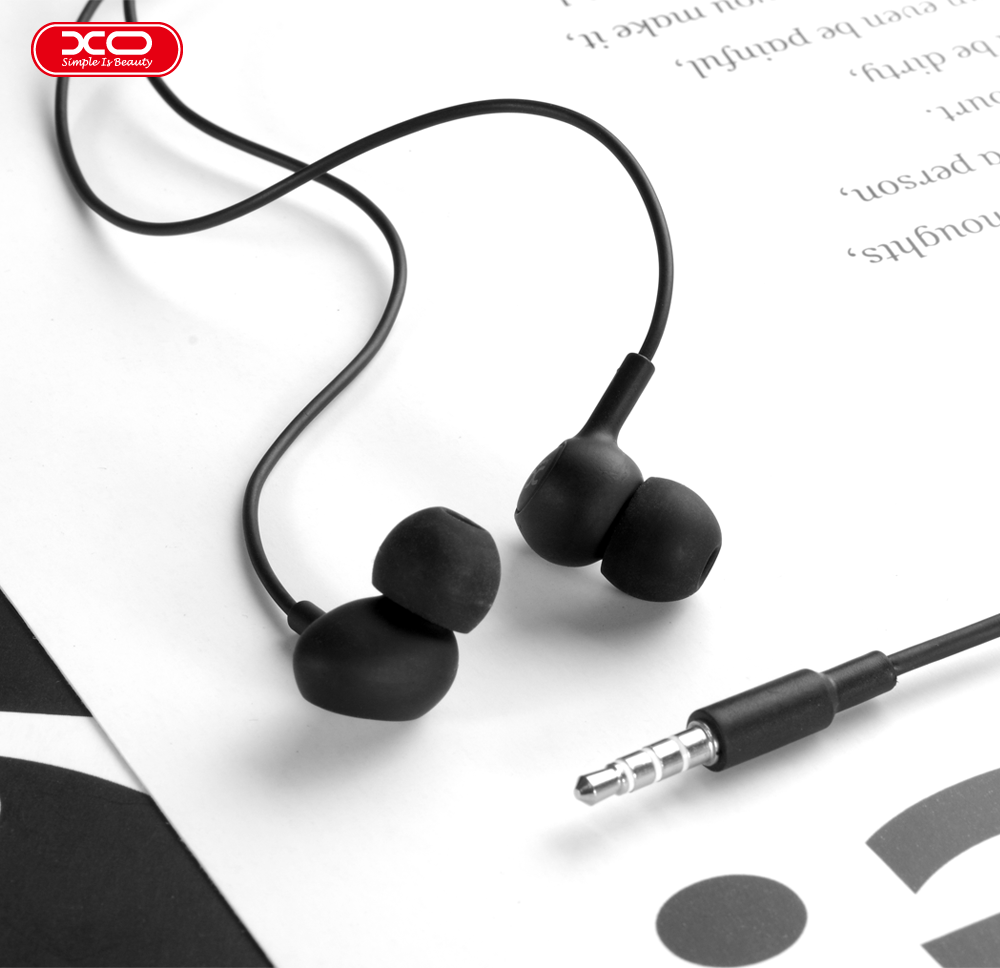 XO S6 Ακουστικά Handsfree Candy Μαύρα