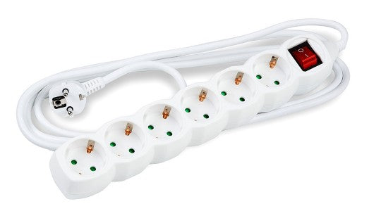 Technik Πολύπριζο 6 θέσεων 3x1,5mm 5m με Διακόπτη