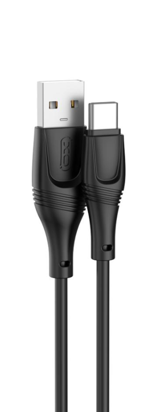 XO NB238 Zeus Series Ευκαμπτο Καλώδιο Σιλικόνης Type-C 3M Μαύρο