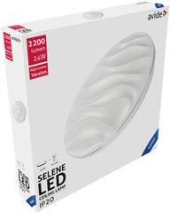 Avide LED Μοντέρνα Πλαφονιέρα Οροφής Selene 24W 380x70mm Ψυχρό 6400K